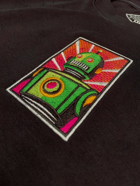 Punk-robot-sweatshirt-black-premium-comic-book-style